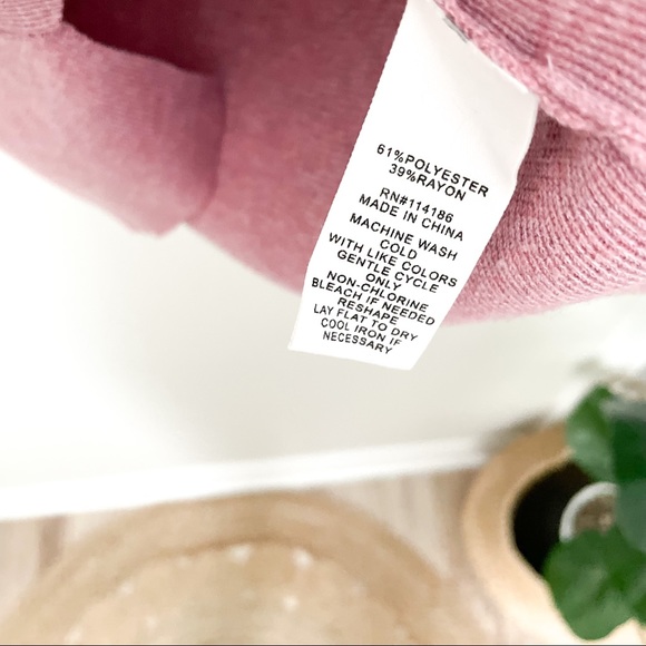 89th + Madison Mauve Heathered Sweater with Tie Front - Picture 3 of 9